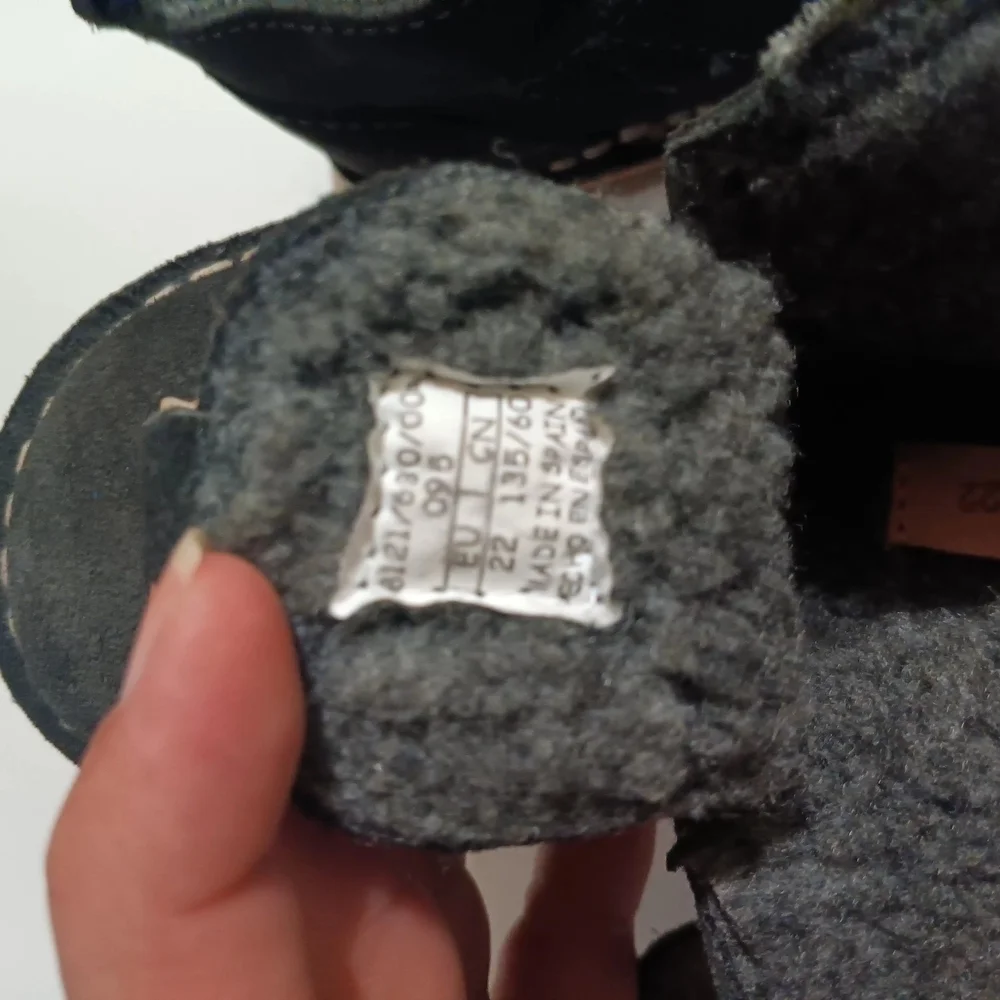 Kids Black Suede Shoes
